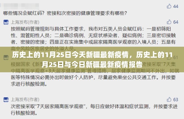 历史上的11月25日与今日新疆最新疫情报告的对比标题，既包含了历史日期元素，也包含了新疆最新疫情报告的元素，符合你的要求。