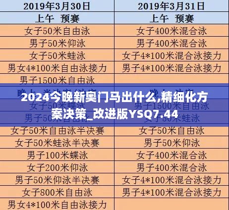 2024今晚新奥门马出什么,精细化方案决策_改进版YSQ7.44