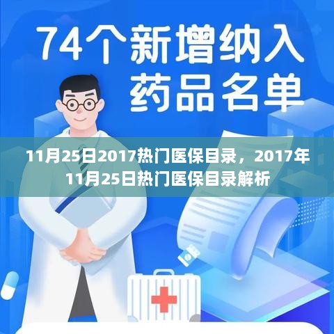 2017年11月25日热门医保目录解析及解读