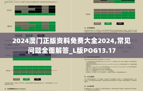 2024澳门正版资料免费大全2024,常见问题全面解答_L版POG13.17