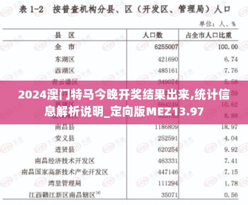 2024澳门特马今晚开奖结果出来,统计信息解析说明_定向版MEZ13.97