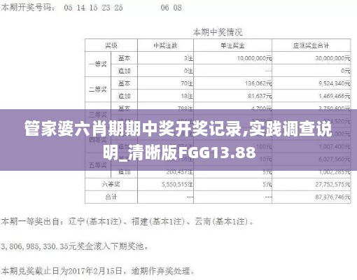 管家婆六肖期期中奖开奖记录,实践调查说明_清晰版FGG13.88