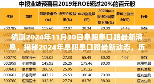 2024年阜阳阜口路最新动态与历史影响，深度解析其时代地位与未来展望