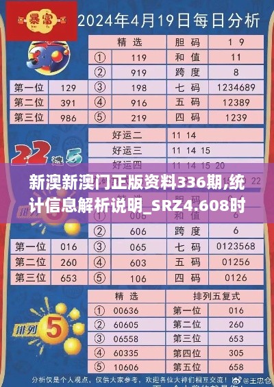 新澳新澳门正版资料336期,统计信息解析说明_SRZ4.608时空版