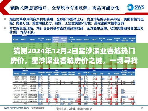 2024年星沙深业睿城热门房价揭秘，寻找内心平静的置业之旅