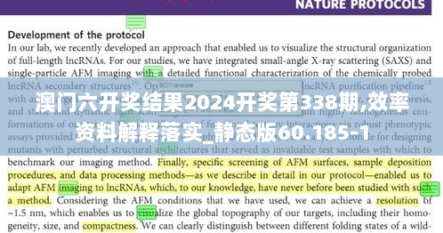 澳门六开奖结果2024开奖第338期,效率资料解释落实_静态版60.185-1