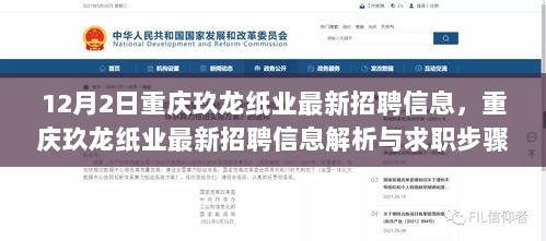 重庆玖龙纸业最新招聘信息解析与求职步骤指南