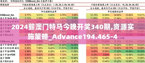 2024薪澳门特马今晚开奖340期,资源实施策略_Advance194.465-4