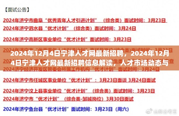 2024年12月4日宁津人才网招聘信息解读与求职策略