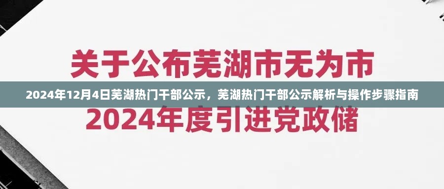 2024年芜湖热门干部公示解析与操作步骤指南