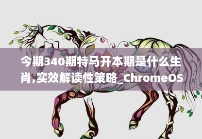 今期340期特马开本期是什么生肖,实效解读性策略_ChromeOS5.726