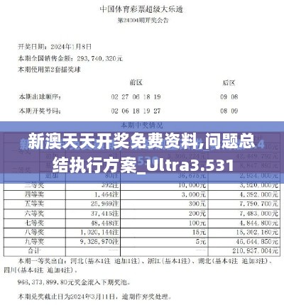 新澳天天开奖免费资料,问题总结执行方案_Ultra3.531