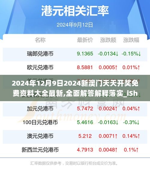 2024年12月9日2024新澳门天天开奖免费资料大全最新,全面解答解释落实_iShop10.235