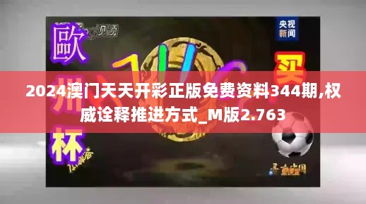 2024澳门天天开彩正版免费资料344期,权威诠释推进方式_M版2.763