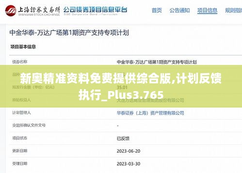 新奥精准资料免费提供综合版,计划反馈执行_Plus3.765