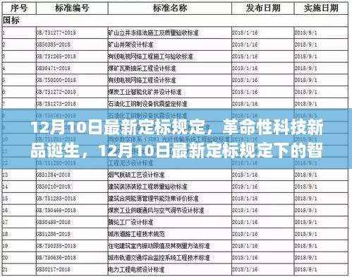 革命性科技新品诞生，智能生活新标杆，揭秘12月10日最新定标规定下的科技革新