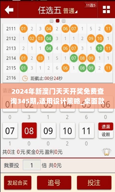 2024年新澳门天天开奖免费查询345期,适用设计策略_桌面款11.984