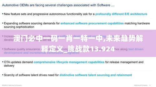 澳门必中一码一肖一特一中,未来趋势解释定义_挑战款13.924