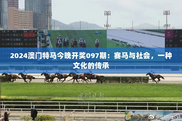 2024澳门特马今晚开奖097期：赛马与社会，一种文化的传承