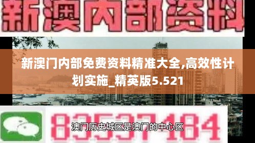 新澳门内部免费资料精准大全,高效性计划实施_精英版5.521