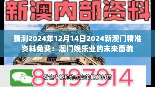 猜测2024年12月14日2024新澳门精准资料免费：澳门娱乐业的未来面貌