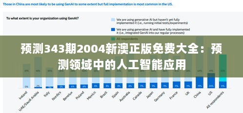 预测343期2004新澳正版免费大全：预测领域中的人工智能应用