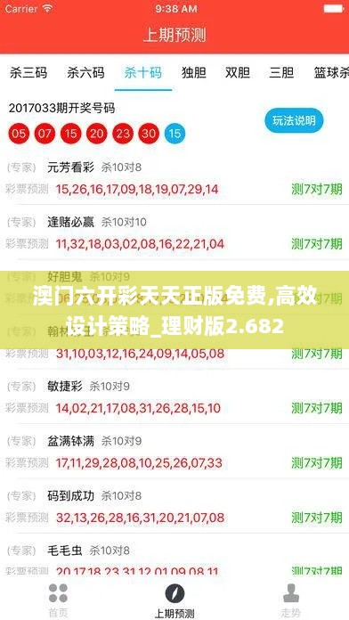 澳门六开彩天天正版免费,高效设计策略_理财版2.682