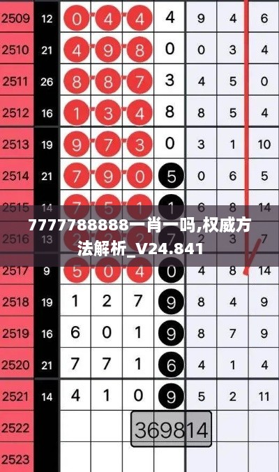 7777788888一肖一吗,权威方法解析_V24.841