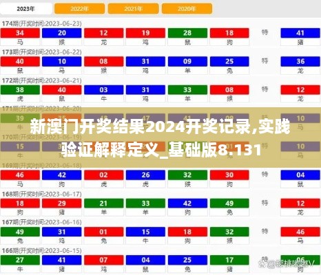 新澳门开奖结果2024开奖记录,实践验证解释定义_基础版8.131