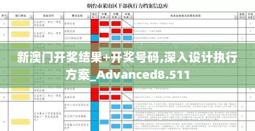 新澳门开奖结果+开奖号码,深入设计执行方案_Advanced8.511