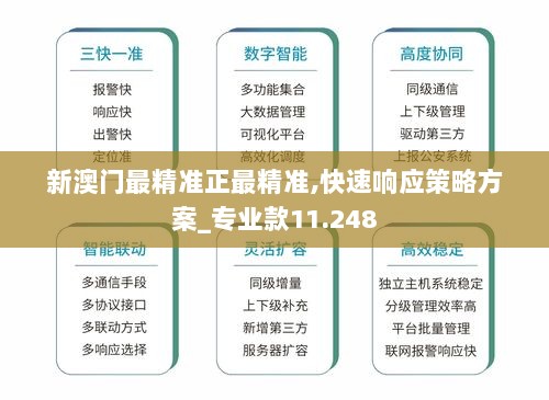 新澳门最精准正最精准,快速响应策略方案_专业款11.248