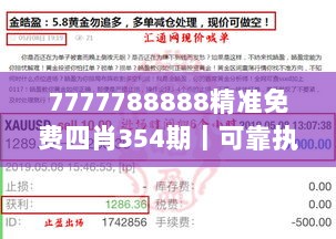 7777788888精准免费四肖354期｜可靠执行计划