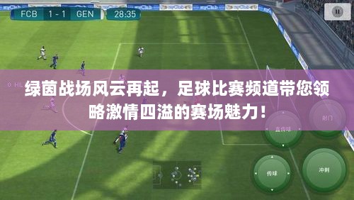 绿茵战场风云再起，足球比赛频道带您领略激情四溢的赛场魅力！